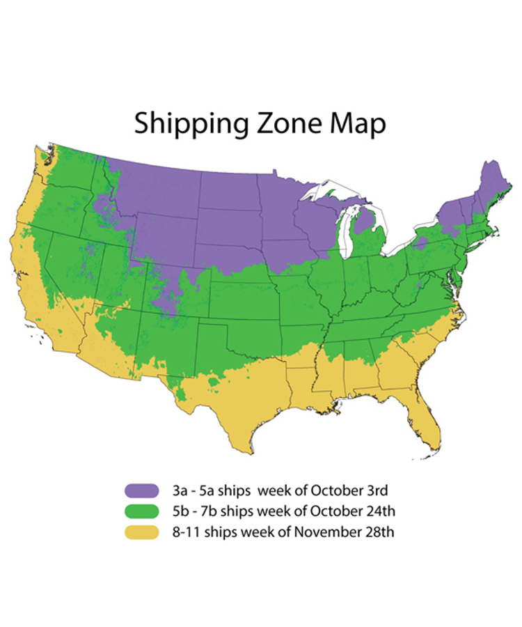 Fall Zone Shipping Schedule